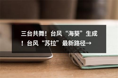 三台共舞！台风“海葵”生成！台风“苏拉”最新路径→
