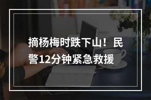 摘杨梅时跌下山！民警12分钟紧急救援