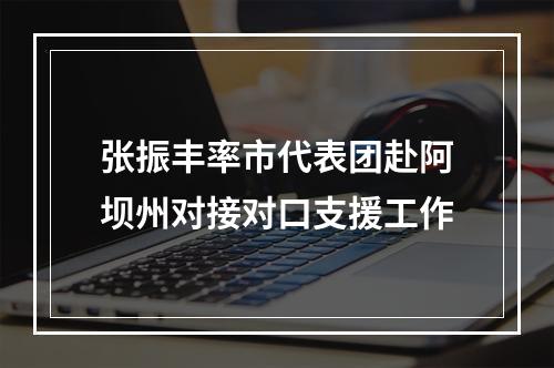 张振丰率市代表团赴阿坝州对接对口支援工作