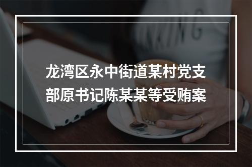 龙湾区永中街道某村党支部原书记陈某某等受贿案