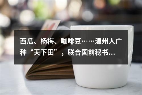 西瓜、杨梅、咖啡豆……温州人广种“天下田”，联合国前秘书长也来参观