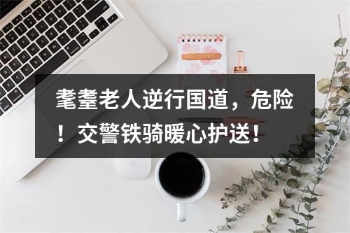 耄耋老人逆行国道，危险！交警铁骑暖心护送！