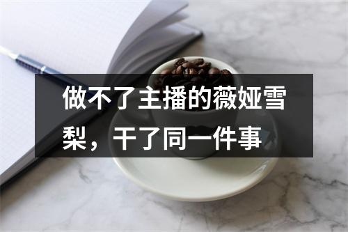 做不了主播的薇娅雪梨，干了同一件事