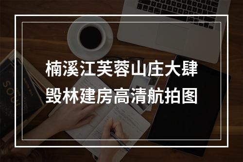 楠溪江芙蓉山庄大肆毁林建房高清航拍图