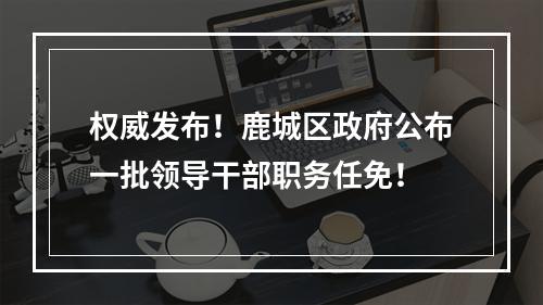 权威发布！鹿城区政府公布一批领导干部职务任免！