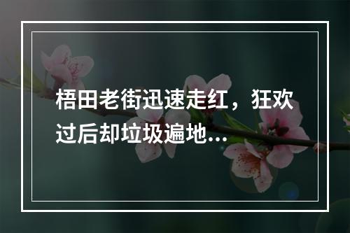 梧田老街迅速走红，狂欢过后却垃圾遍地...