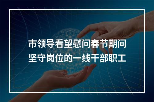 市领导看望慰问春节期间坚守岗位的一线干部职工