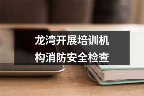 龙湾开展培训机构消防安全检查