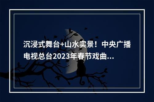 沉浸式舞台+山水实景！中央广播电视总台2023年春节戏曲晚会在温州录制