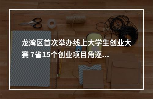 龙湾区首次举办线上大学生创业大赛 7省15个创业项目角逐大奖