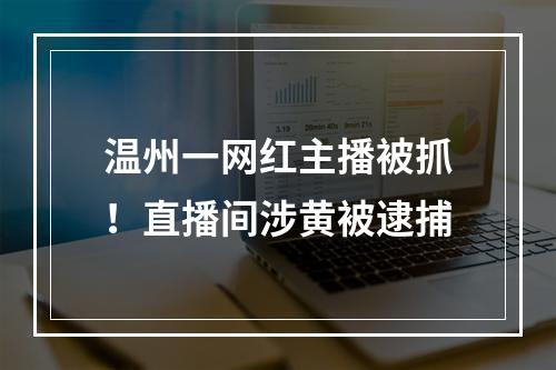 温州一网红主播被抓！直播间涉黄被逮捕
