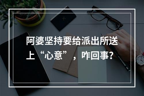 阿婆坚持要给派出所送上“心意”，咋回事？