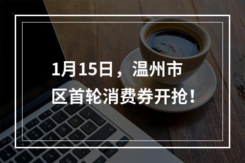 1月15日，温州市区首轮消费券开抢！