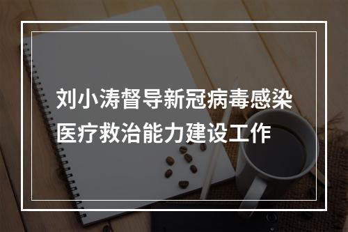 刘小涛督导新冠病毒感染医疗救治能力建设工作
