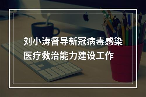 刘小涛督导新冠病毒感染医疗救治能力建设工作