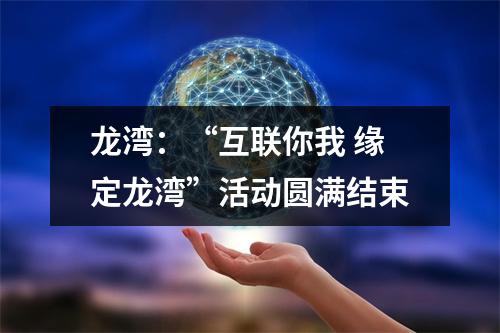 龙湾：“互联你我 缘定龙湾”活动圆满结束