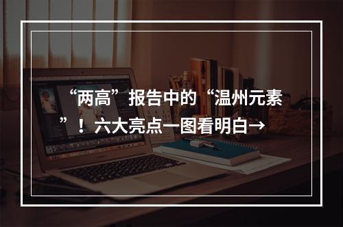 “两高”报告中的“温州元素”！六大亮点一图看明白→