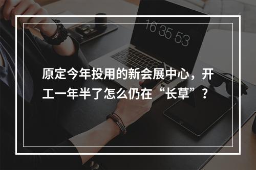 原定今年投用的新会展中心，开工一年半了怎么仍在“长草”？