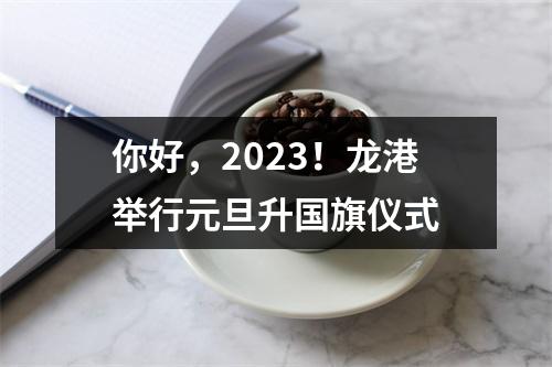 你好，2023！龙港举行元旦升国旗仪式