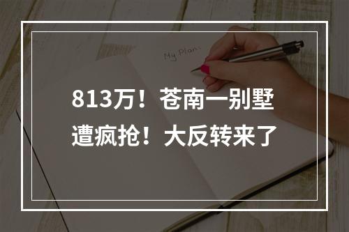 813万！苍南一别墅遭疯抢！大反转来了