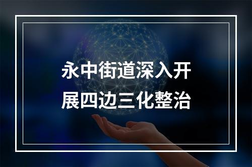 永中街道深入开展四边三化整治