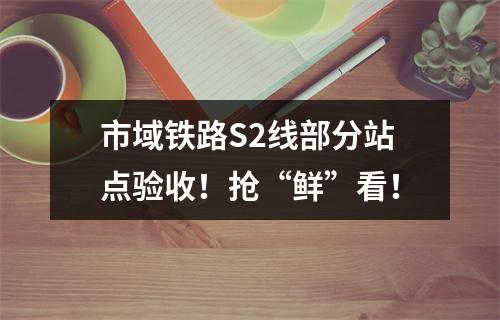 市域铁路S2线部分站点验收！抢“鲜”看！
