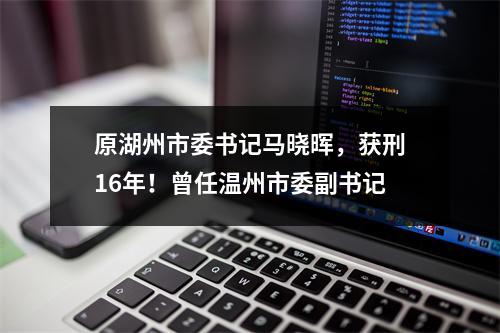 原湖州市委书记马晓晖，获刑16年！曾任温州市委副书记
