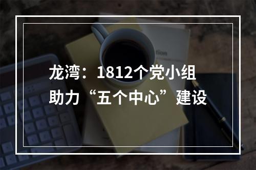 龙湾：1812个党小组助力“五个中心”建设