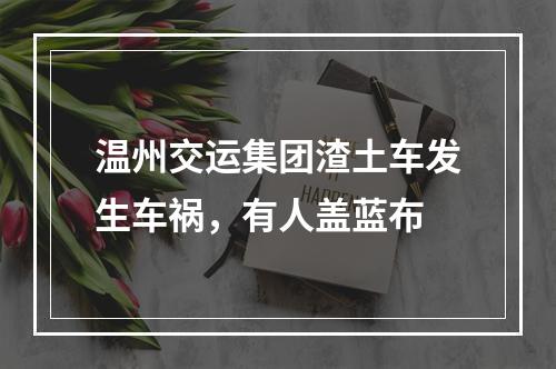 温州交运集团渣土车发生车祸，有人盖蓝布