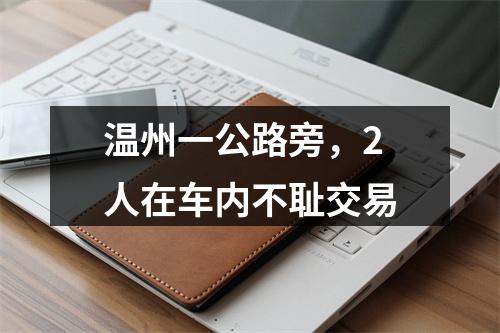 温州一公路旁，2人在车内不耻交易