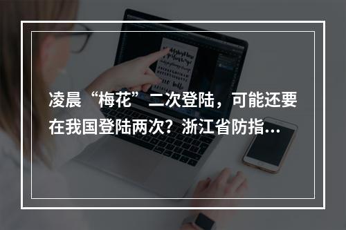 凌晨“梅花”二次登陆，可能还要在我国登陆两次？浙江省防指将防台风应急响 ...