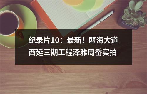 纪录片10：最新！瓯海大道西延三期工程泽雅周岙实拍