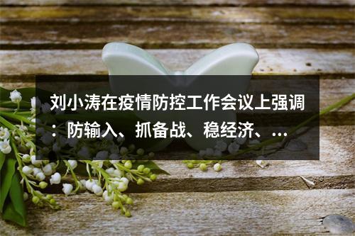 刘小涛在疫情防控工作会议上强调：防输入、抓备战、稳经济、保民生！