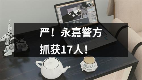 严！永嘉警方抓获17人！