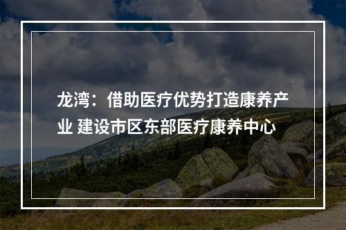 龙湾：借助医疗优势打造康养产业 建设市区东部医疗康养中心