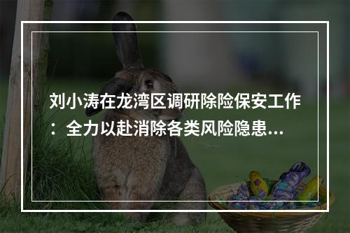 刘小涛在龙湾区调研除险保安工作：全力以赴消除各类风险隐患和潜在风险