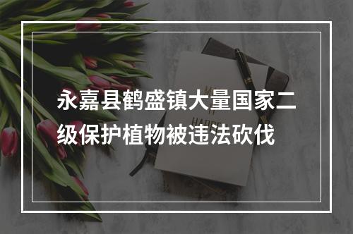 永嘉县鹤盛镇大量国家二级保护植物被违法砍伐