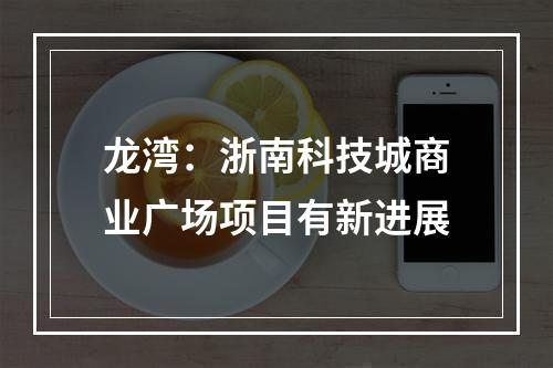 龙湾：浙南科技城商业广场项目有新进展