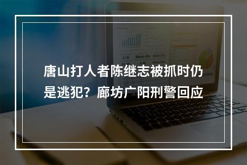 唐山打人者陈继志被抓时仍是逃犯？廊坊广阳刑警回应