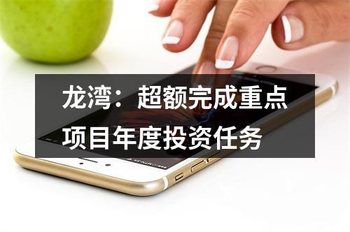 龙湾：超额完成重点项目年度投资任务