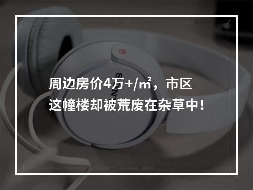 周边房价4万+/㎡，市区这幢楼却被荒废在杂草中！