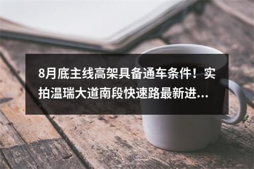 8月底主线高架具备通车条件！实拍温瑞大道南段快速路最新进展→