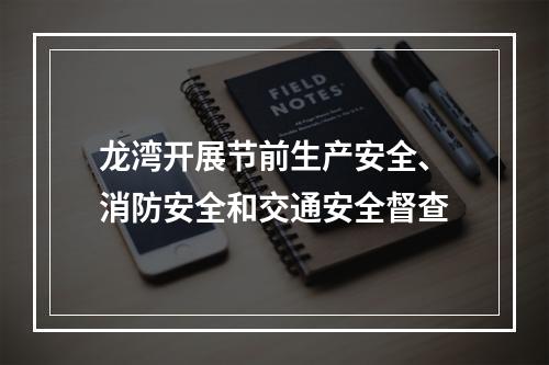 龙湾开展节前生产安全、消防安全和交通安全督查