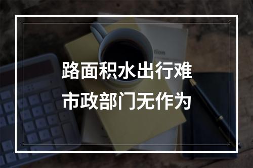 路面积水出行难市政部门无作为
