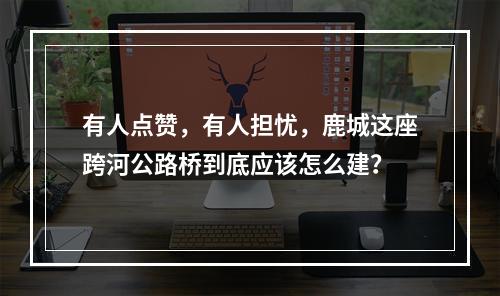 有人点赞，有人担忧，鹿城这座跨河公路桥到底应该怎么建？