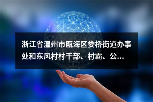浙江省温州市瓯海区娄桥街道办事处和东风村村干部、村霸、公安分局、检察院