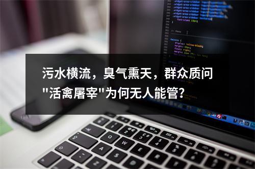 污水横流，臭气熏天，群众质问