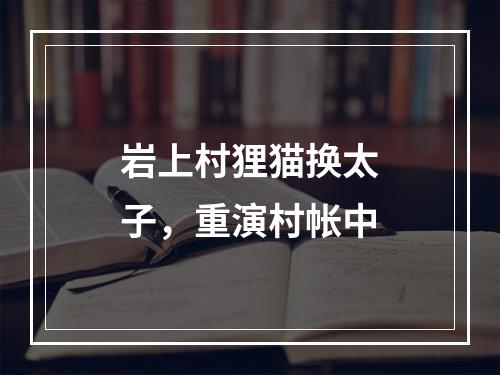 岩上村狸猫换太子，重演村帐中