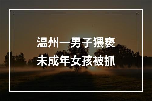 温州一男子猥亵未成年女孩被抓