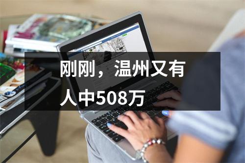 刚刚，温州又有人中508万
